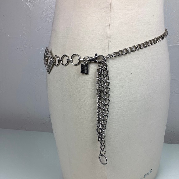 Chico’s Silver Chain Geometric Links Belt Size OSFA Small/X Large EUC main image 7